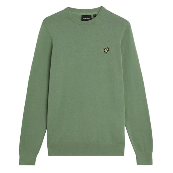 Lyle & Scott - Groene Crew Neck trui