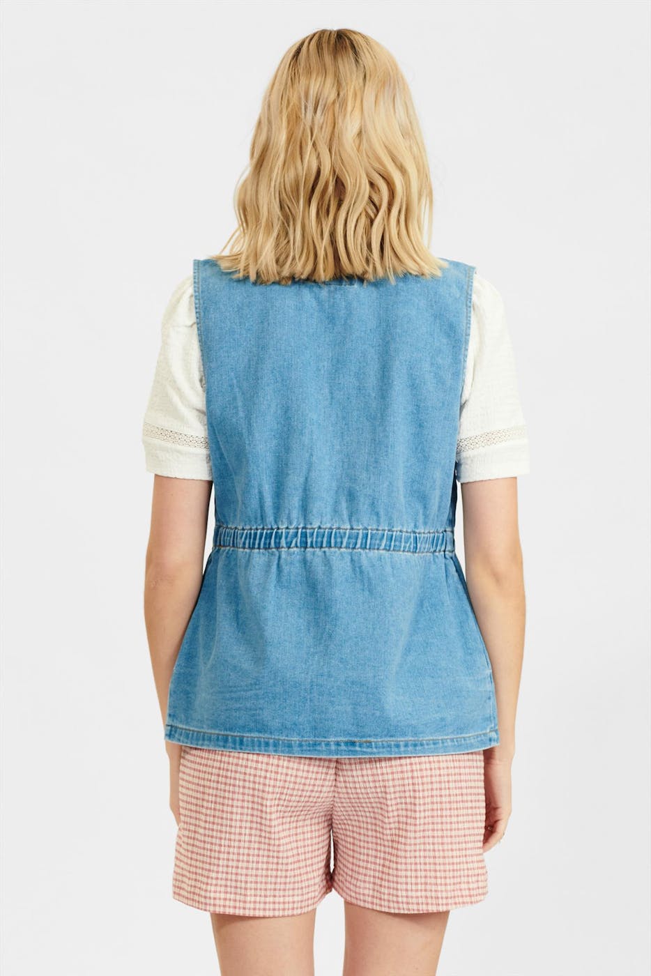 Nümph - Lichtblauwe Nuninna Denim waistcoat