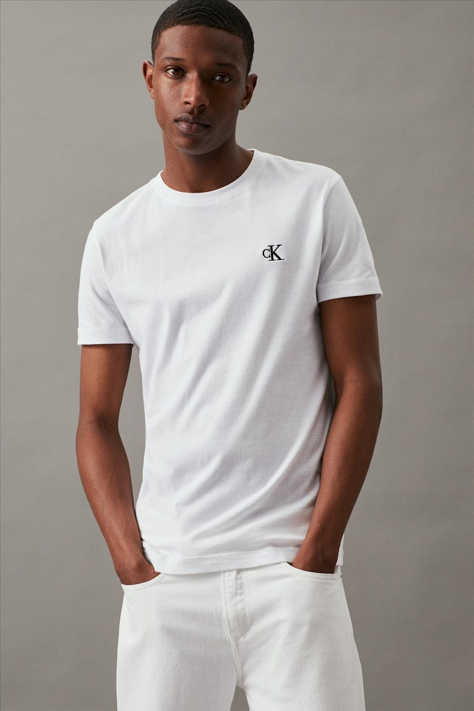 Calvin Klein Jeans - Witte CK Icon T-shirt