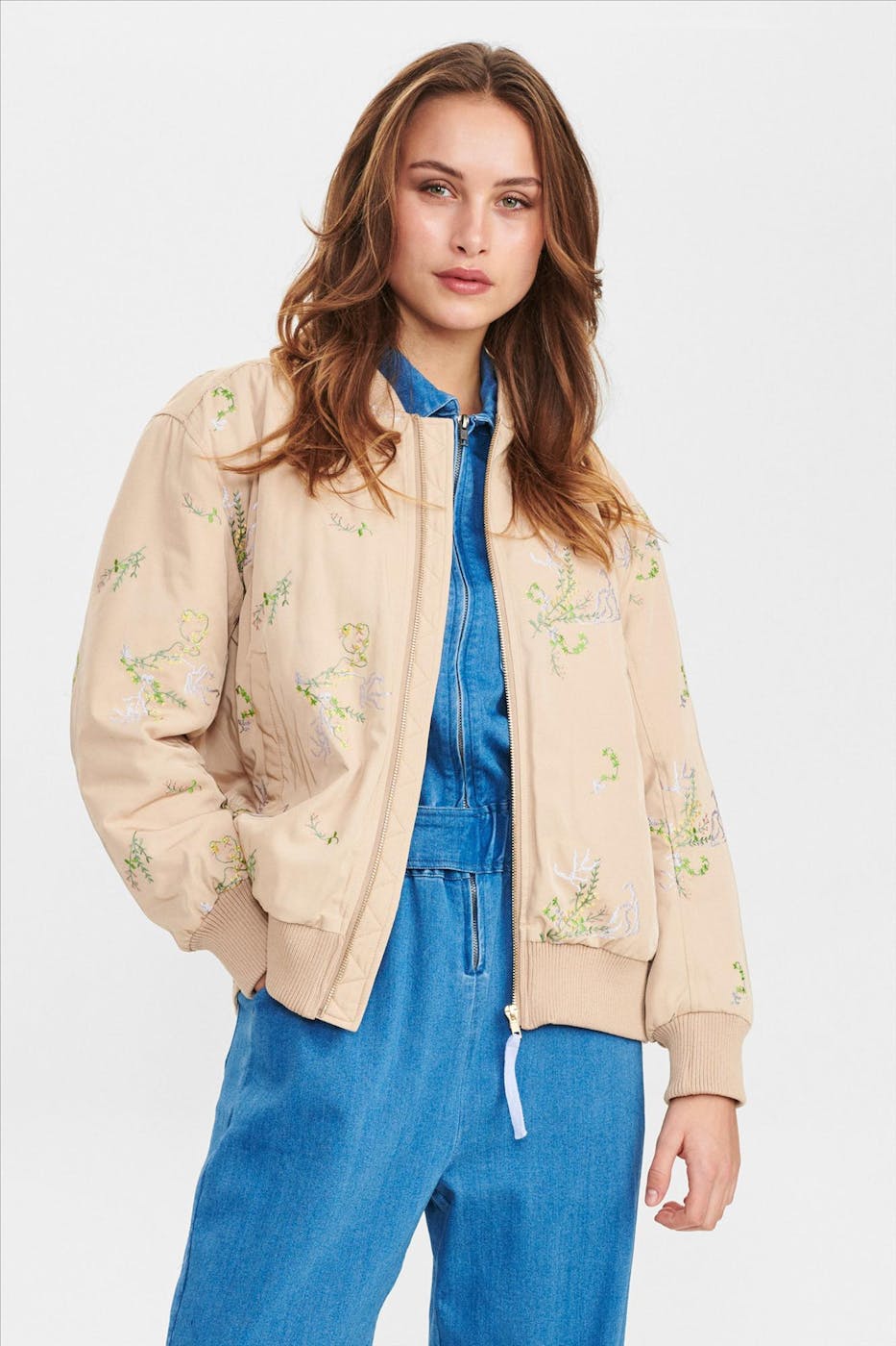 Nümph - Beige Nuassis Bomber Jacket