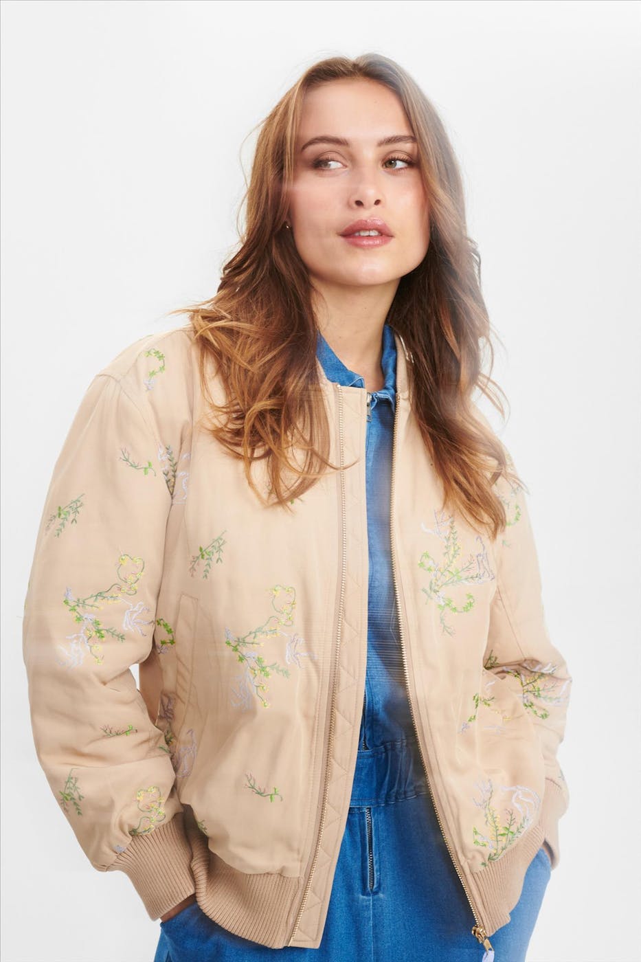 Nümph - Beige Nuassis Bomber Jacket