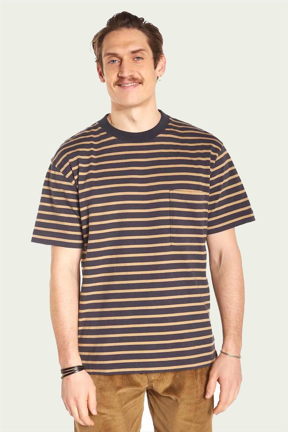 OLOW - Zwart-beige Trega T-shirt
