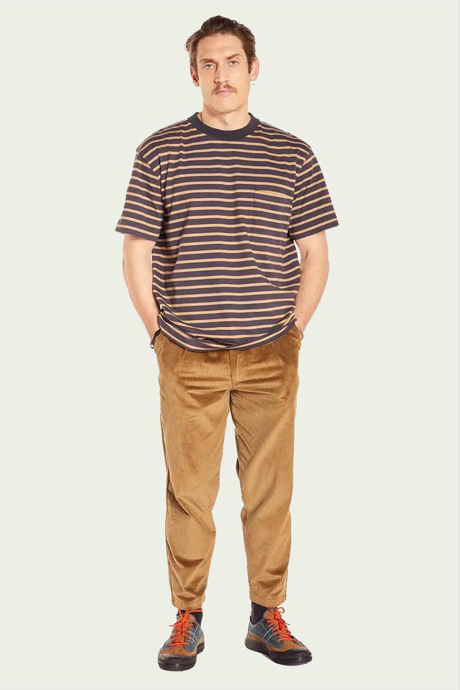 OLOW - Zwart-beige Trega T-shirt