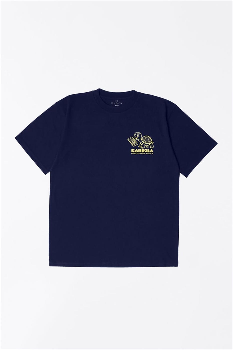 Edwin - Donkerblauwe Kamera T-shirt