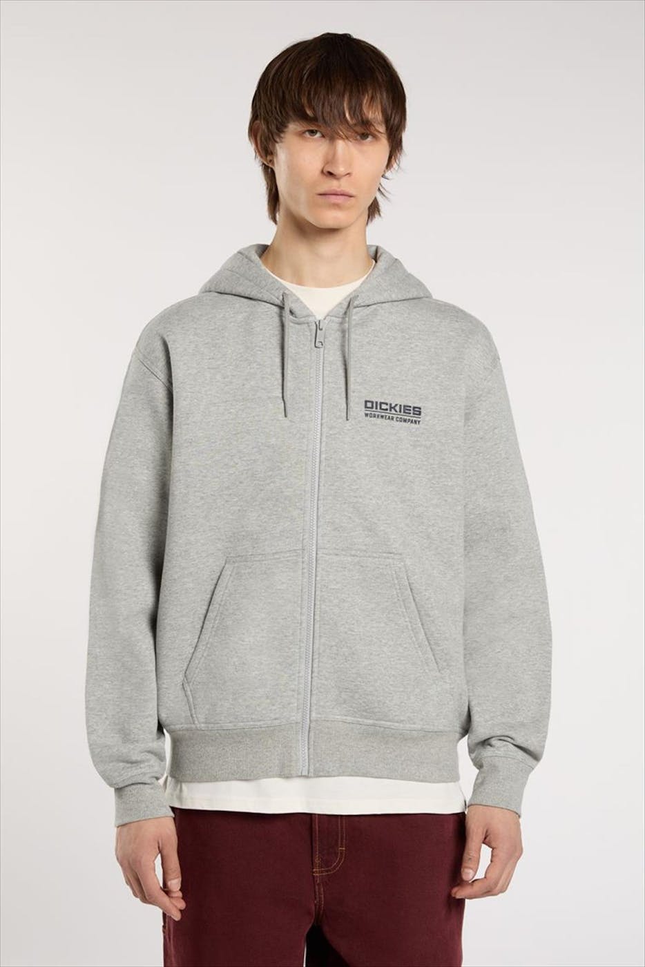 Dickies - Grijze Bolivar Zip hoodie