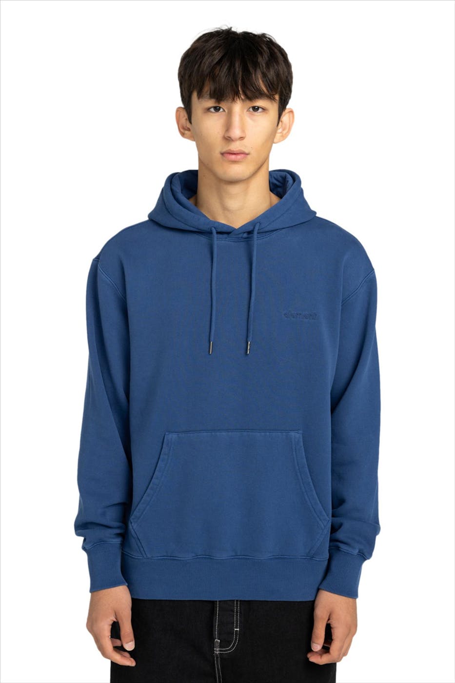 Element - Donkerblauwe Lowcase Pigment hoodie
