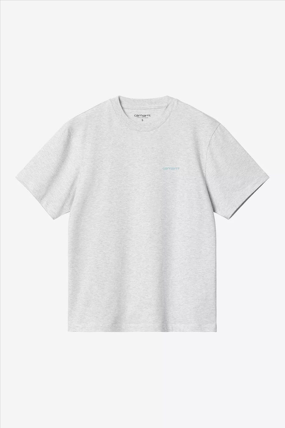 Carhartt WIP - Lichtgrijze Script Embroidery T-shrit