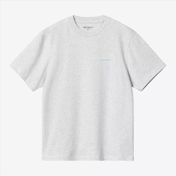 Carhartt WIP - Lichtgrijze Script Embroidery T-shrit