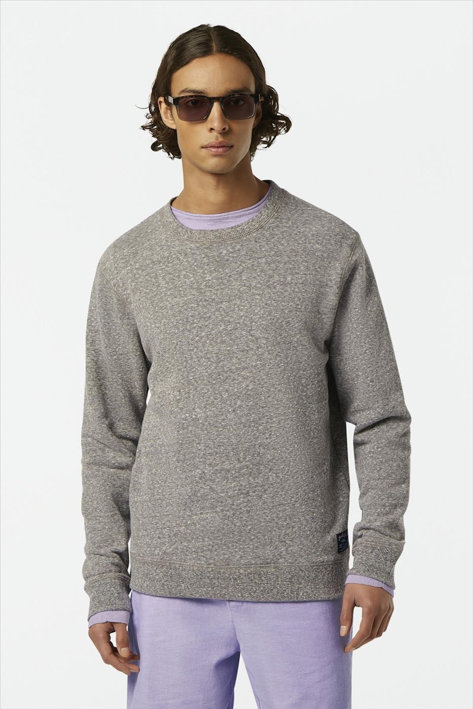 Scotch & Soda - Grijze Melange sweater