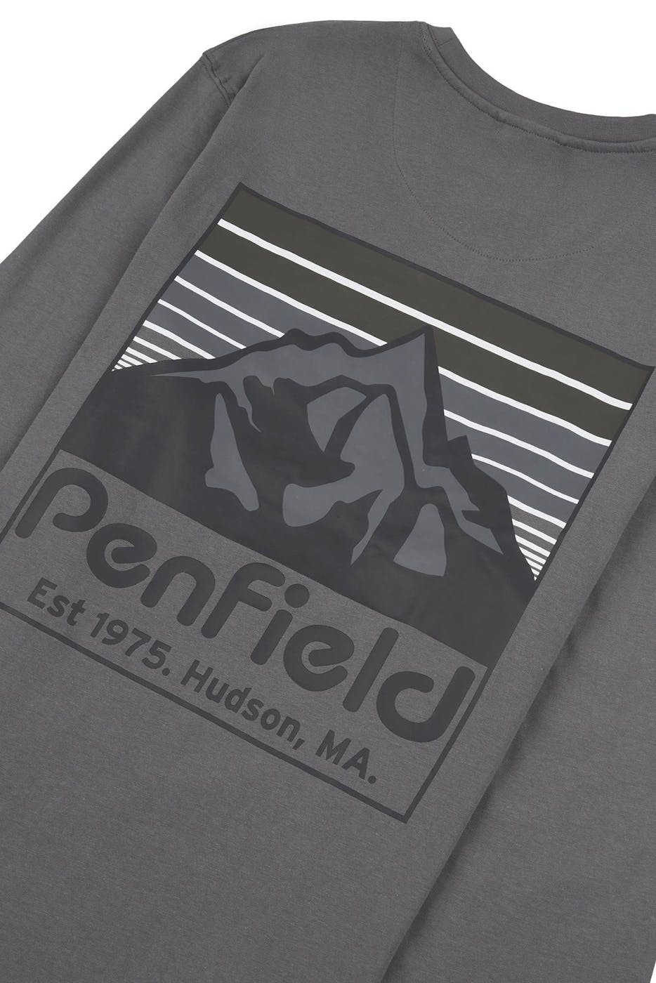 Penfield - Grijze Rug Berg T-shirt