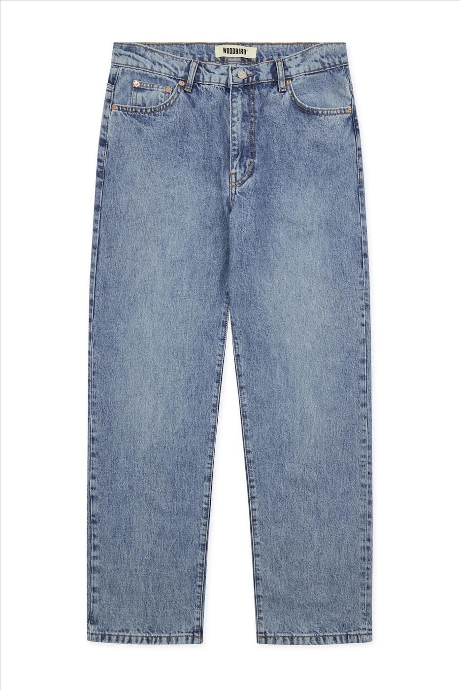 WOODBIRD - Blauwe Washed Leroy Arctic jeans