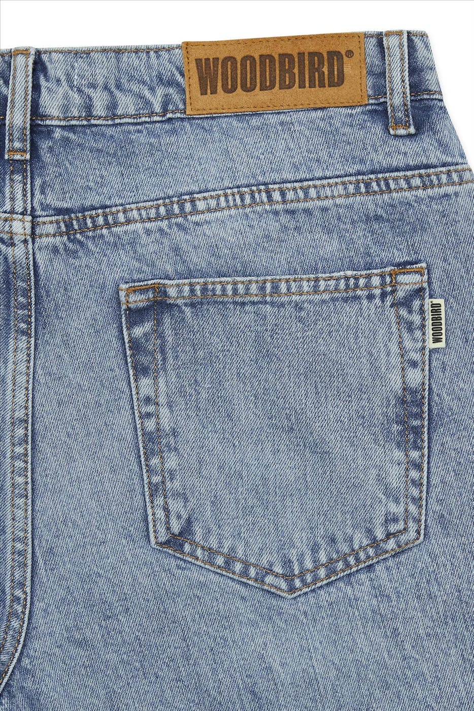 WOODBIRD - Blauwe Washed Leroy Arctic jeans
