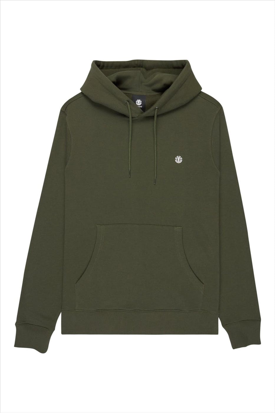 Element - Kaki Icon Embroidery hoodie