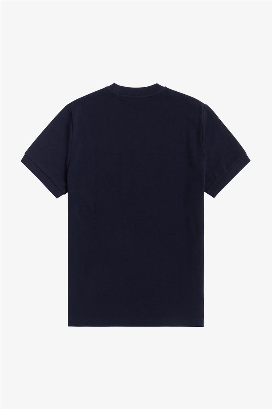 Fred Perry - Donkerblauwe Pocket Detail Pique T-shirt