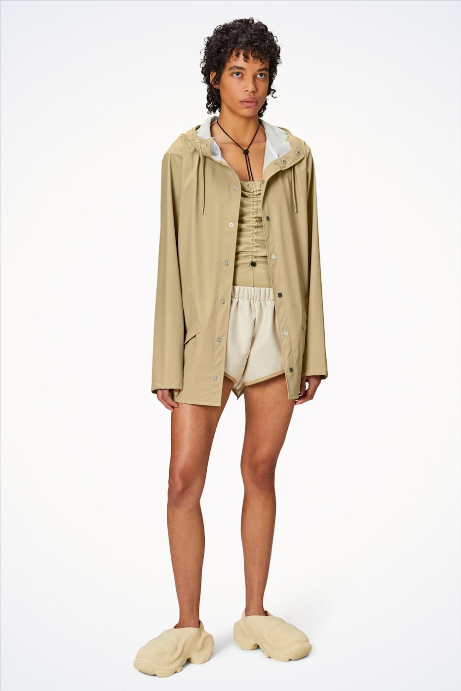 RAINS - Beige Rain Jacket