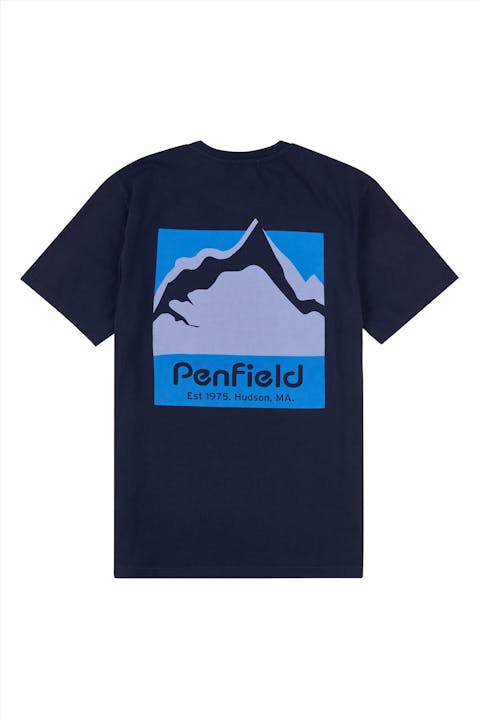 Penfield - Donkerblauwe Rug Berg T-shirt