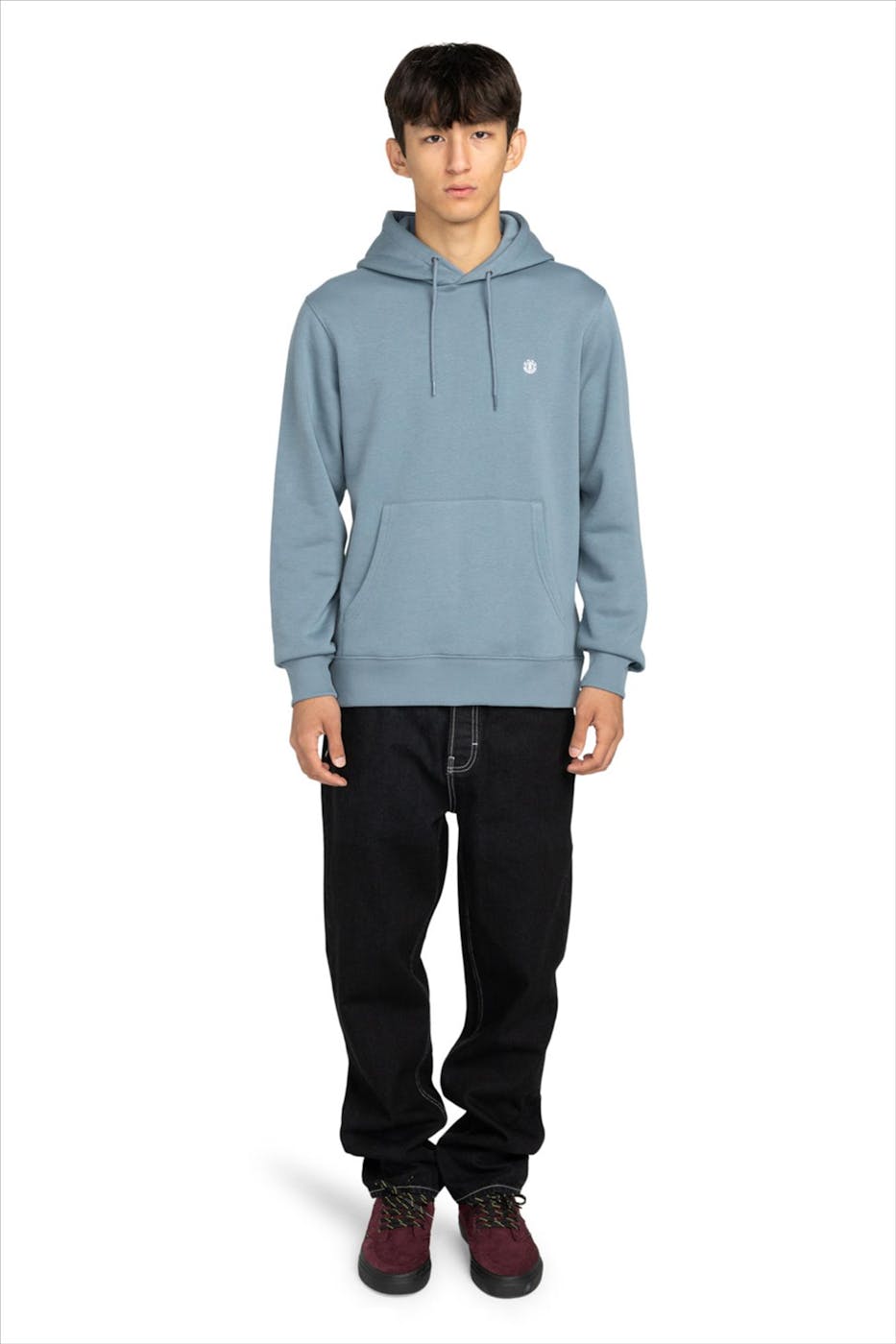 Element - Lichtblauwe Icon Embroidery hoodie