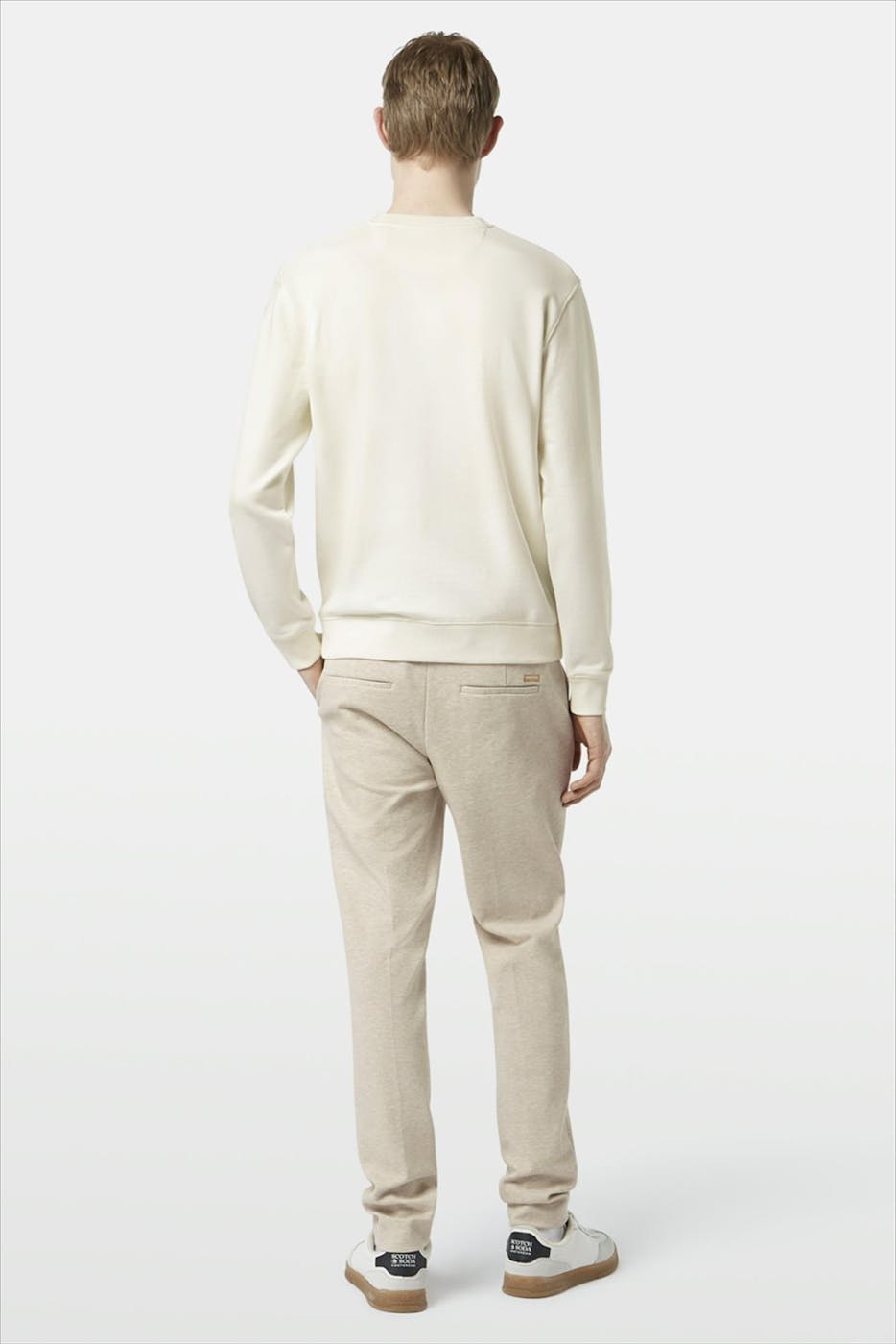 Scotch & Soda - Witte Regular Logo sweater
