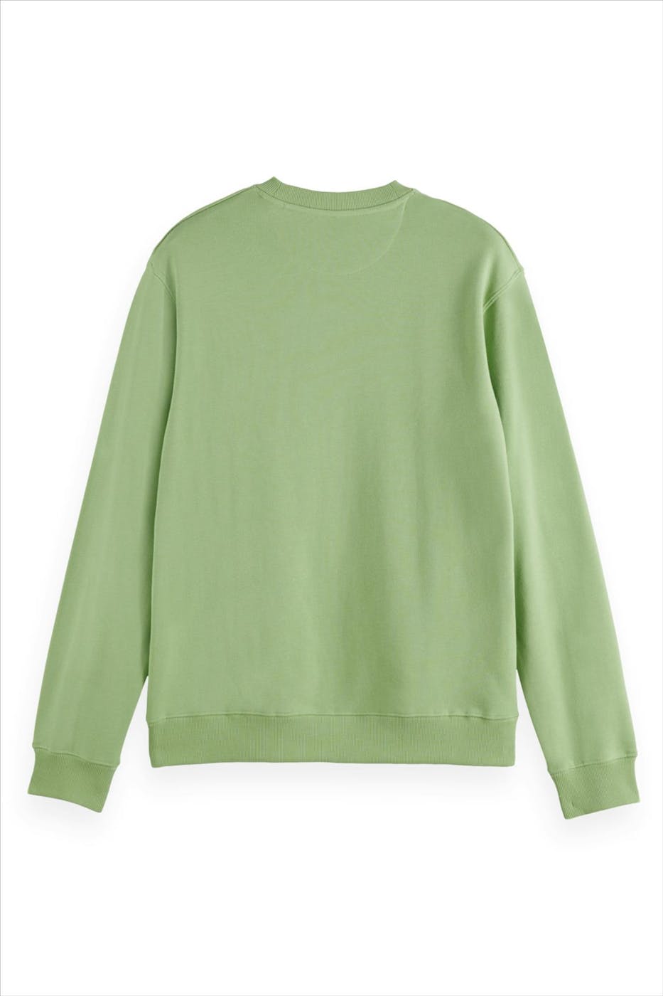 Scotch & Soda - Lichtgroene Essential Badge sweater