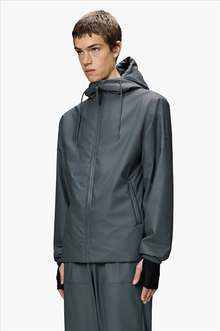 RAINS - Grijsblauwe Lohja Insulated jas