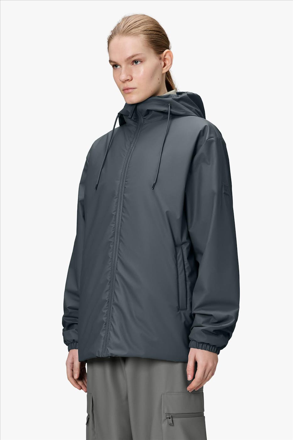 RAINS - Grijsblauwe Lohja Insulated jas