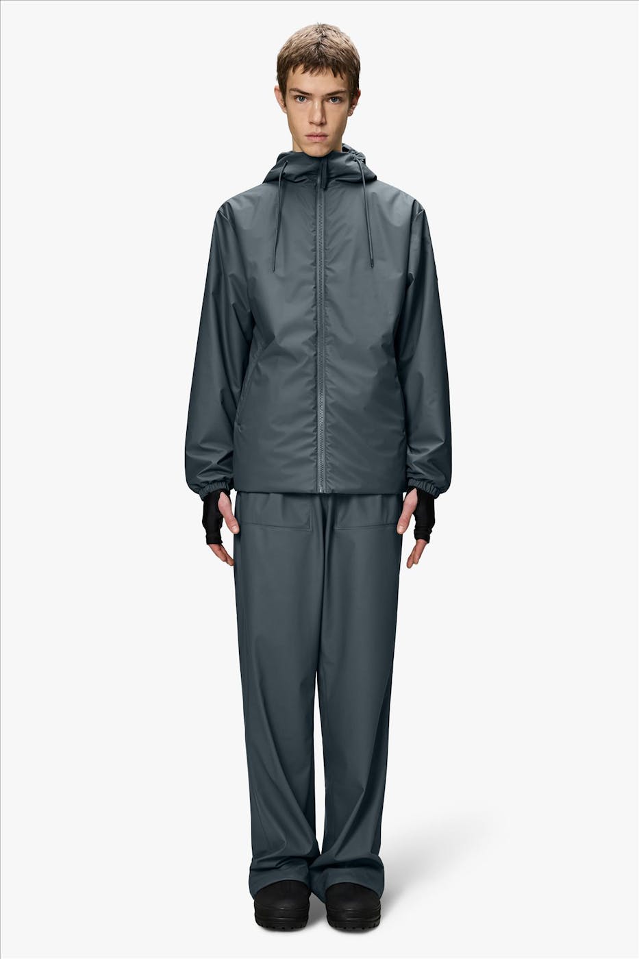 RAINS - Grijsblauwe Lohja Insulated jas