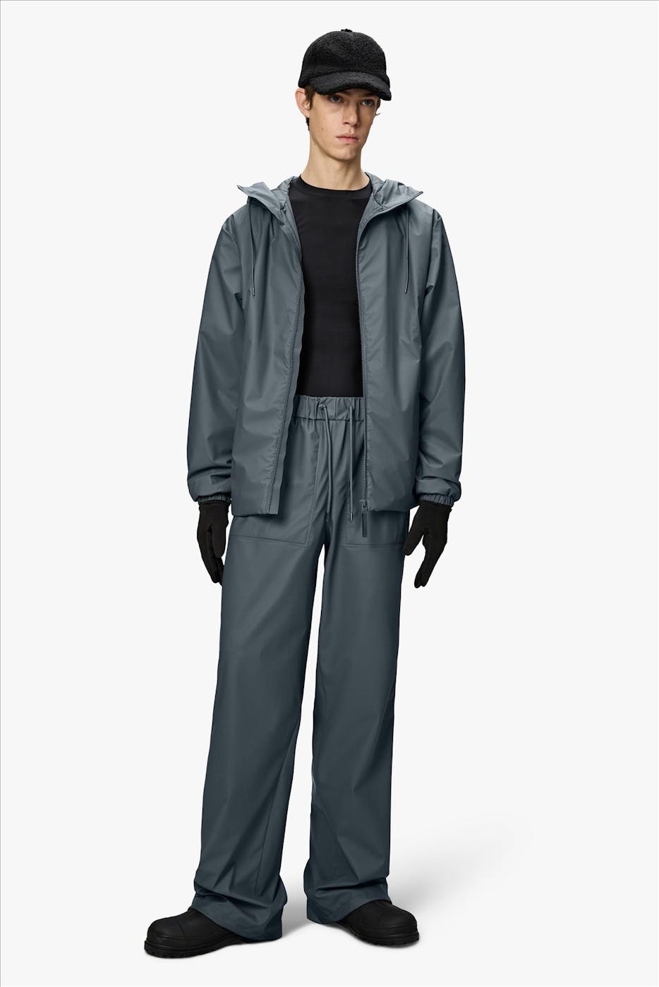RAINS - Grijsblauwe Lohja Insulated jas