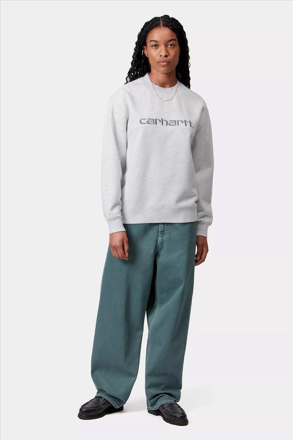 Carhartt WIP - Lichtgrijze Carhartt sweater