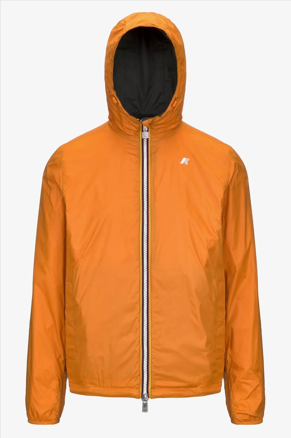 K-Way - Kaki-Oranje Jake Plus Double jas