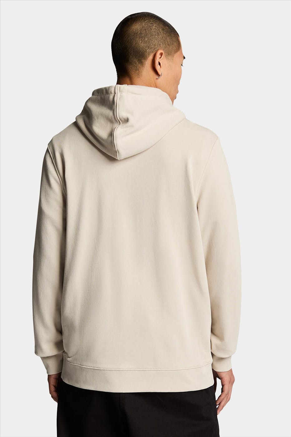 Lyle & Scott - Ecru Embroidered hoodie
