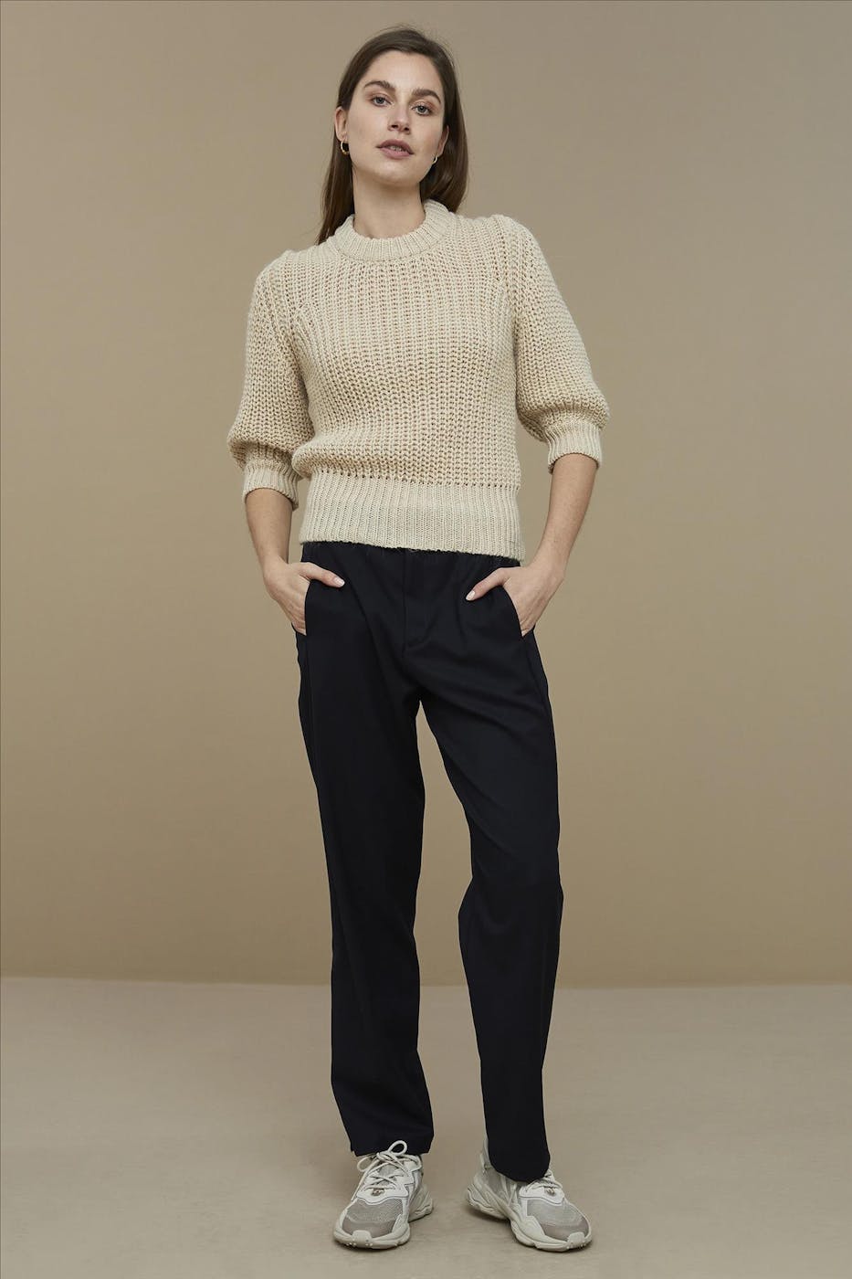 BY BAR - Ecru Loes pullover