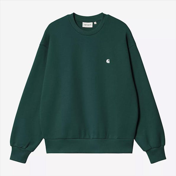 Carhartt WIP - Donkergroene Casey sweater