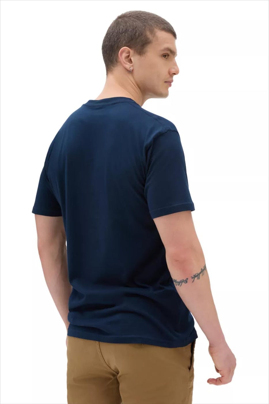 Vans  - Donkerblauwe Left Chest Logo T-shirt