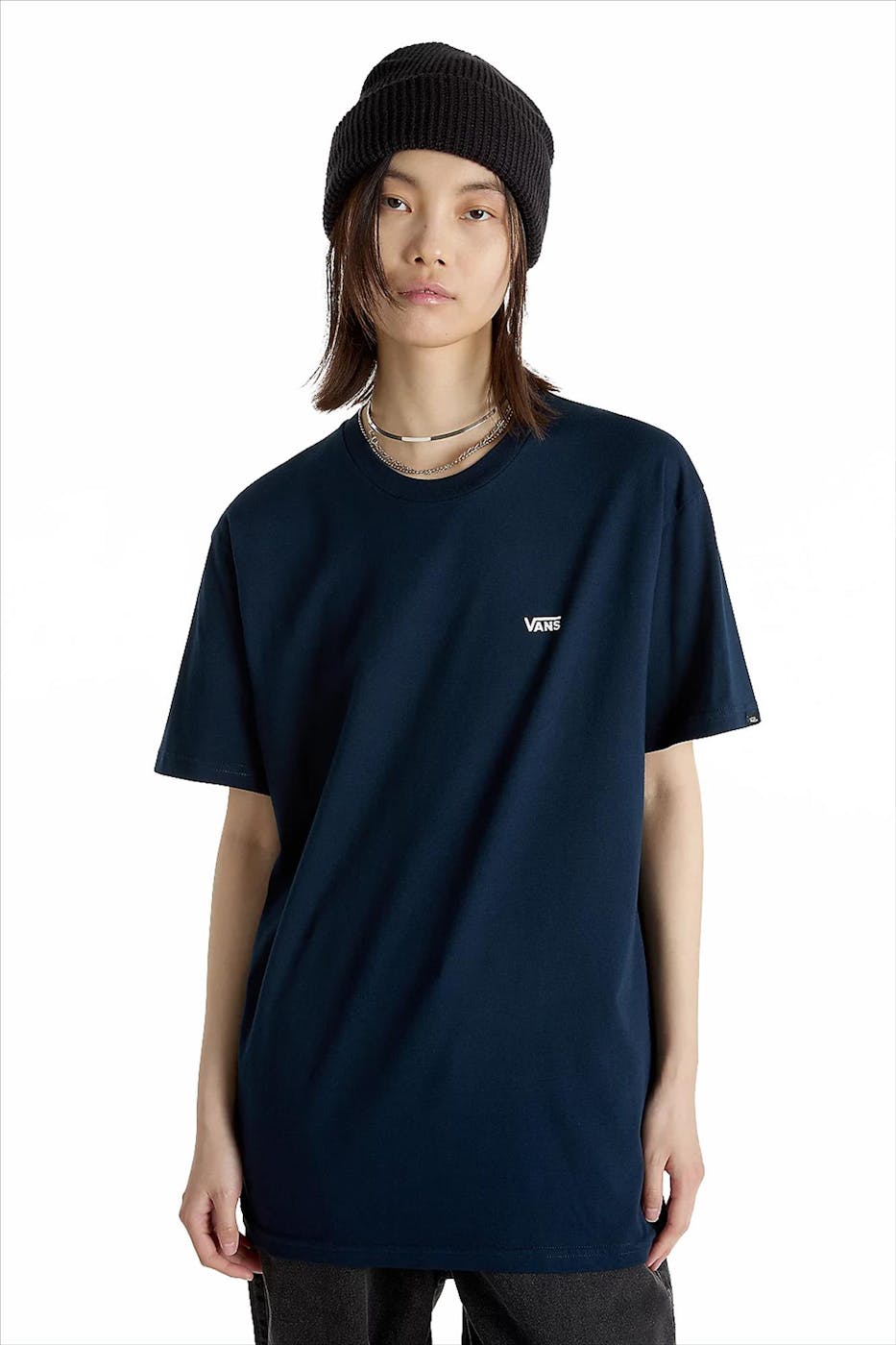 Vans  - Donkerblauwe Left Chest Logo T-shirt