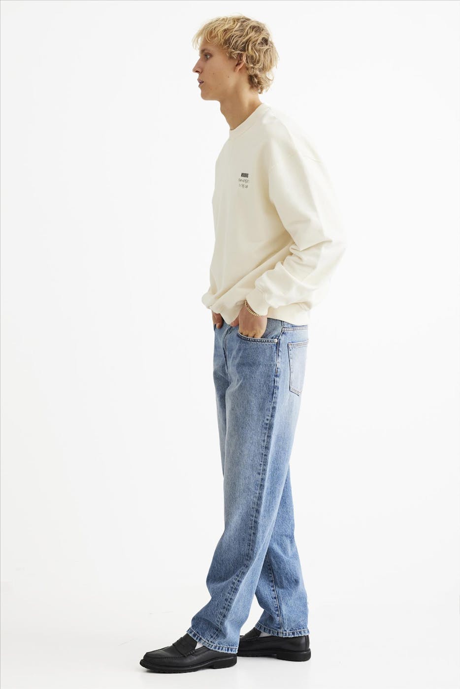 WOODBIRD - Blauwe Leroy Optic jeans
