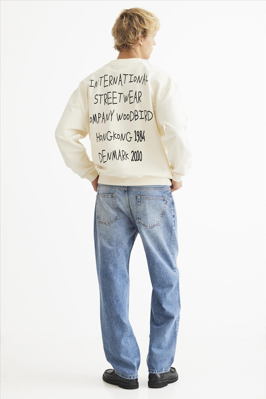 WOODBIRD - Blauwe Leroy Optic jeans