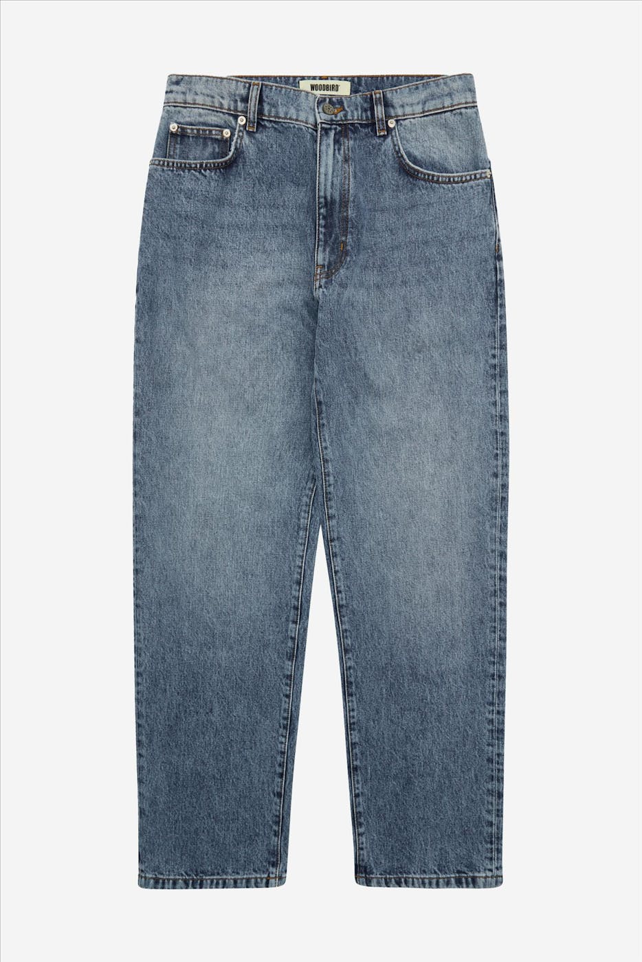 WOODBIRD - Blauwe Leroy Optic jeans