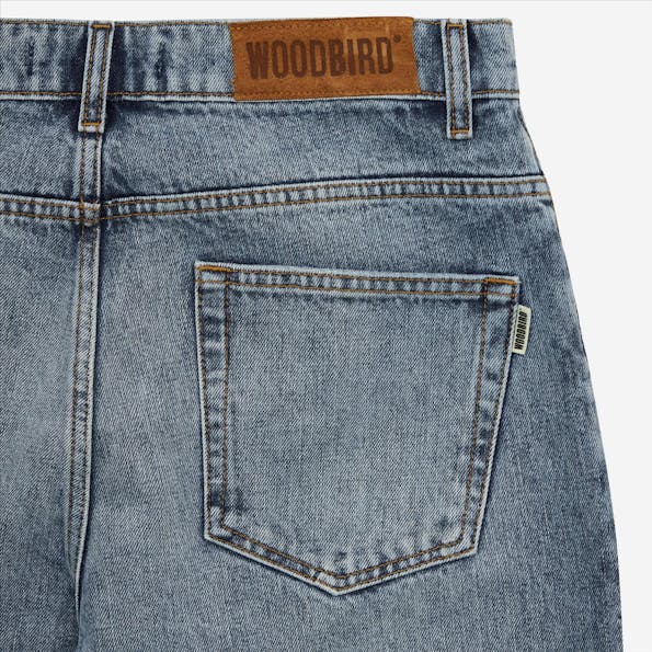 WOODBIRD - Blauwe Leroy Optic jeans