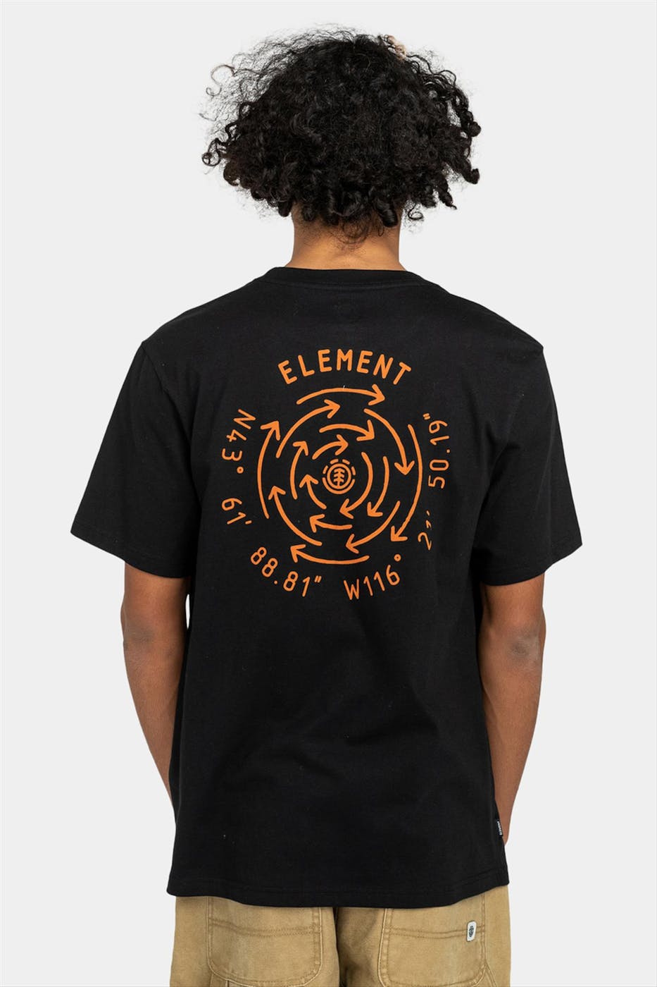 Element - Zwarte Compass T-shirt