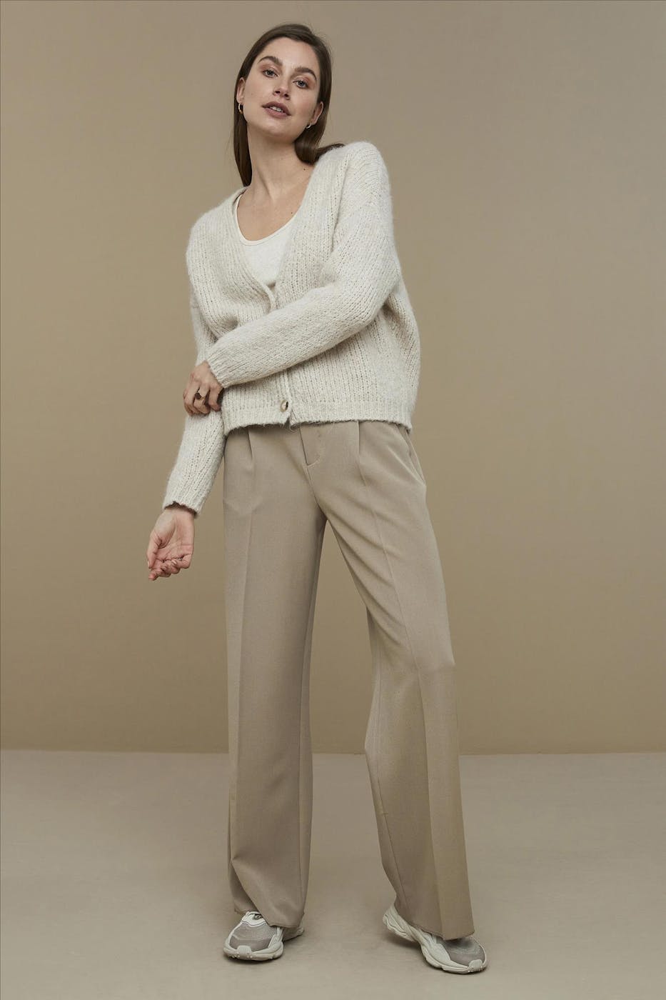 BY BAR - Beige Classy broek