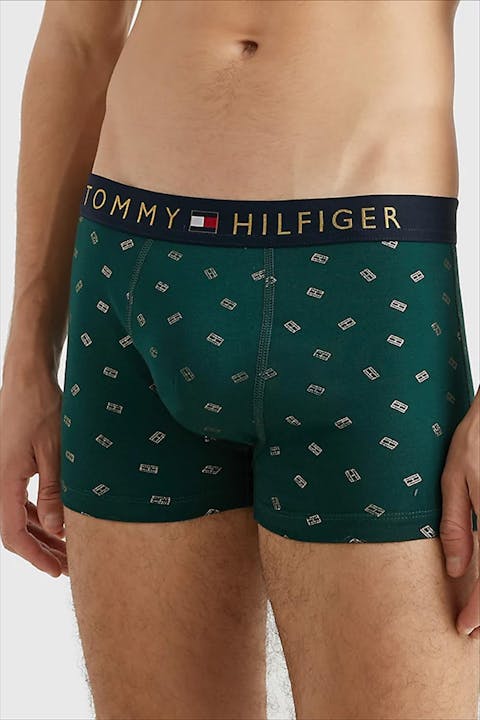Tommy Hilfiger Underwear - Groene Boxershort - Donkerblauwe Kousen gift box