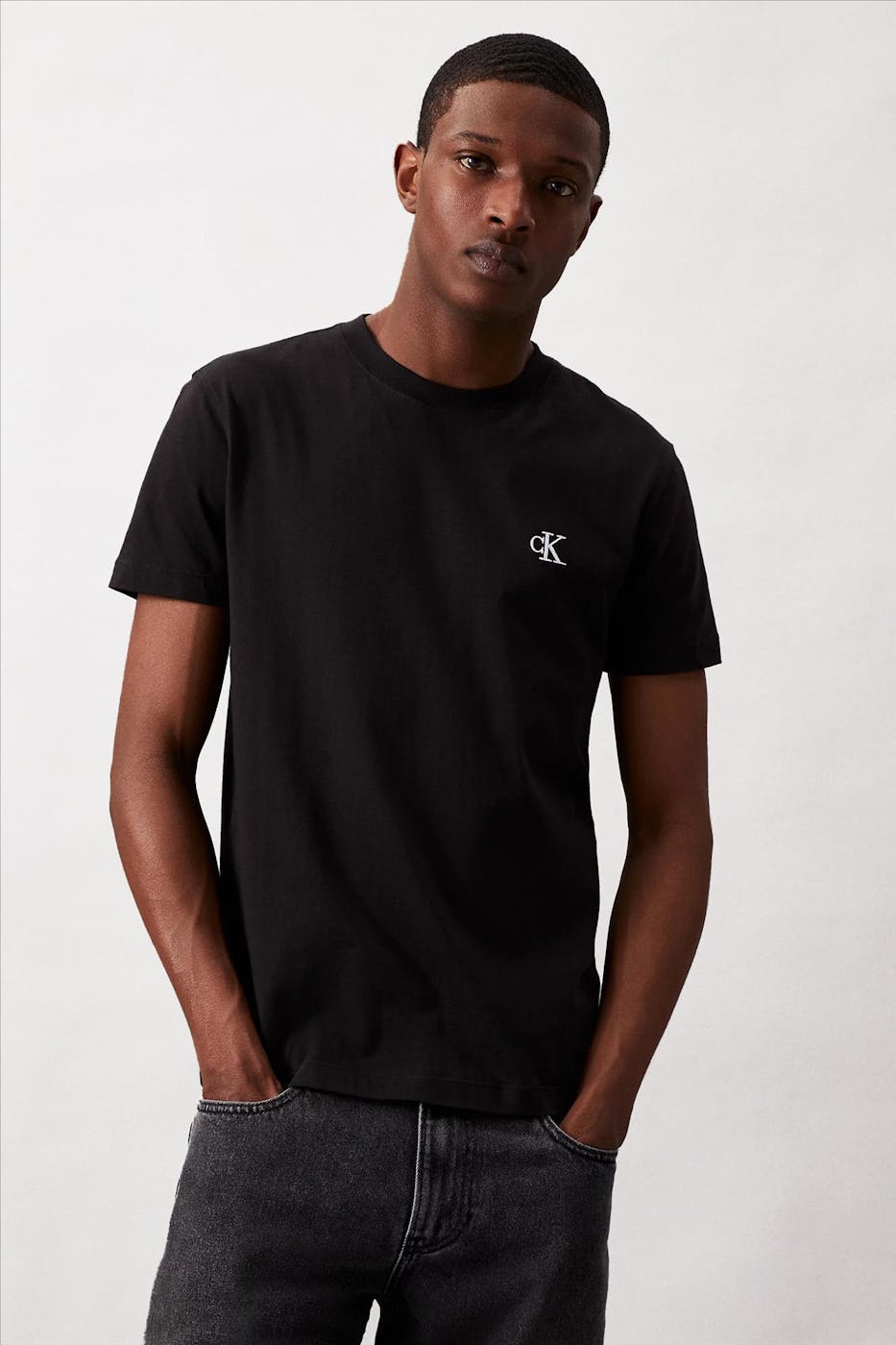 Calvin Klein Jeans - Zwarte CK Icon T-shirt