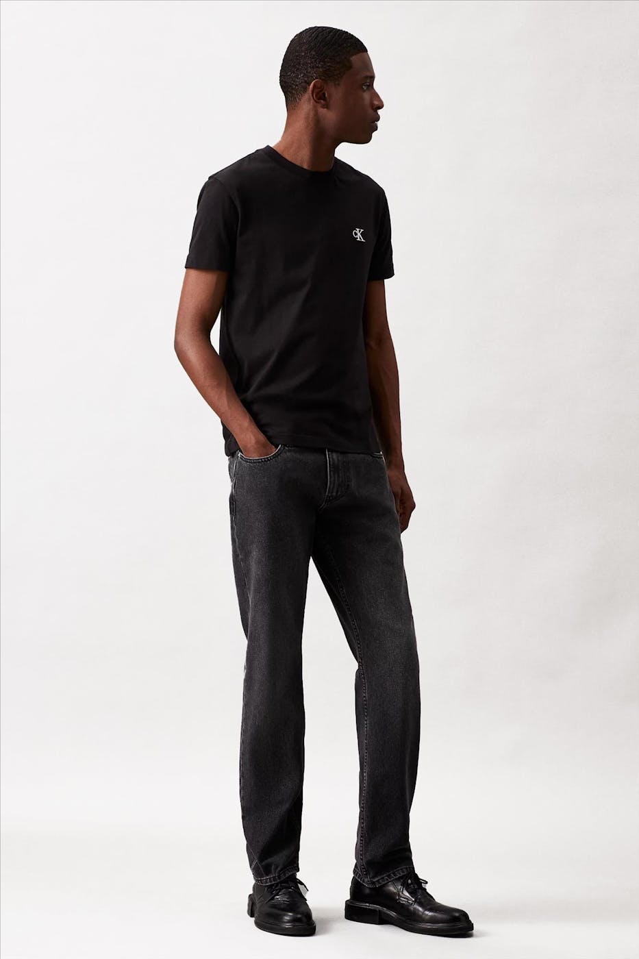 Calvin Klein Jeans - Zwarte CK Icon T-shirt
