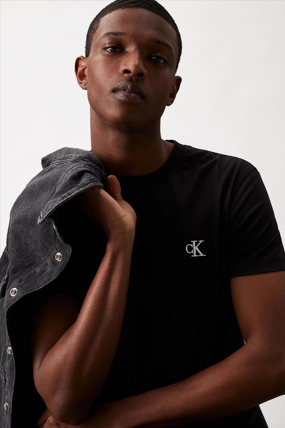 Calvin Klein Jeans - Zwarte CK Icon T-shirt