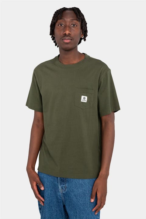 Element - Kaki Basic Pocket T-shirt