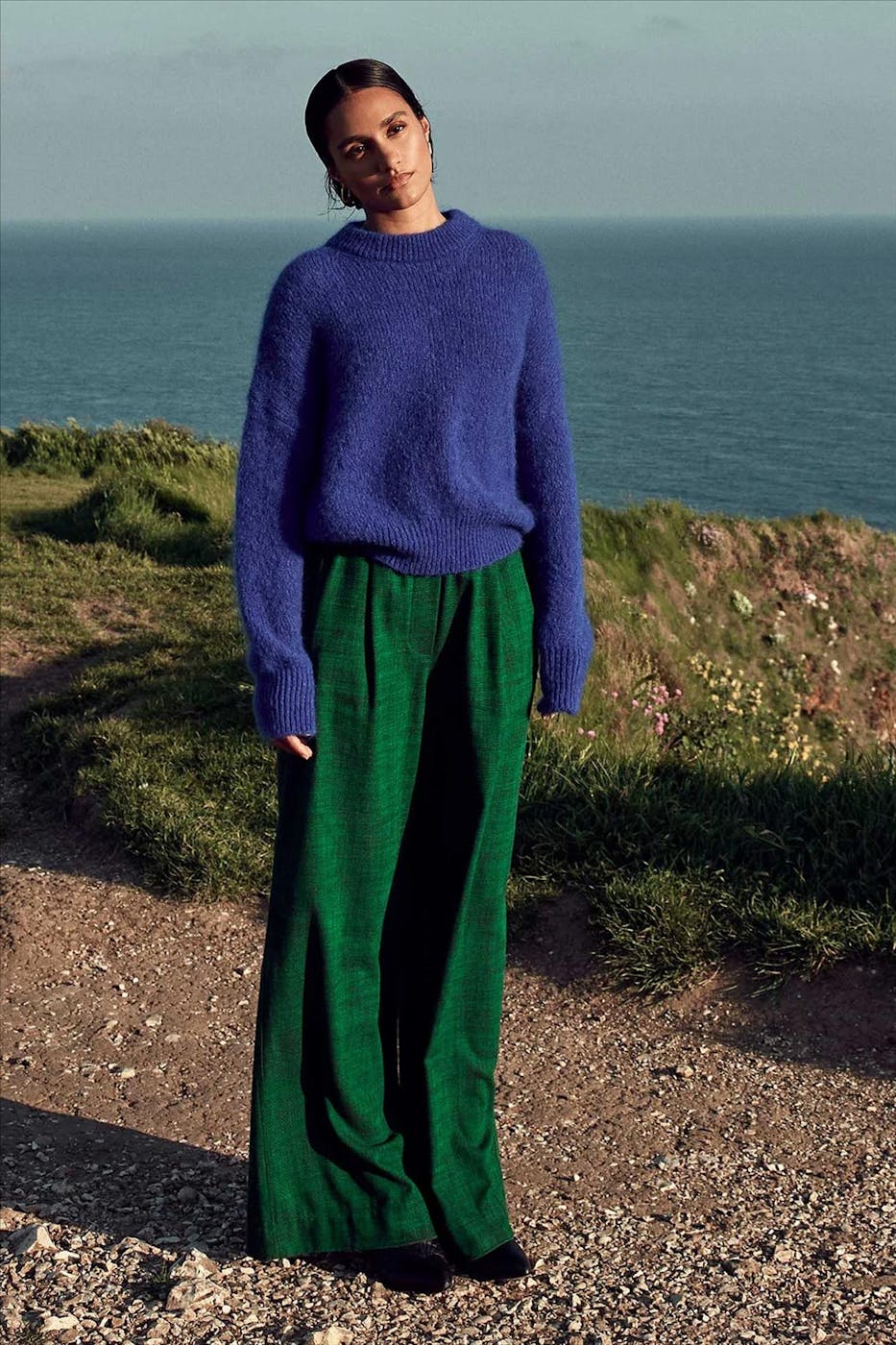BY BAR - Groene Benji Twill broek