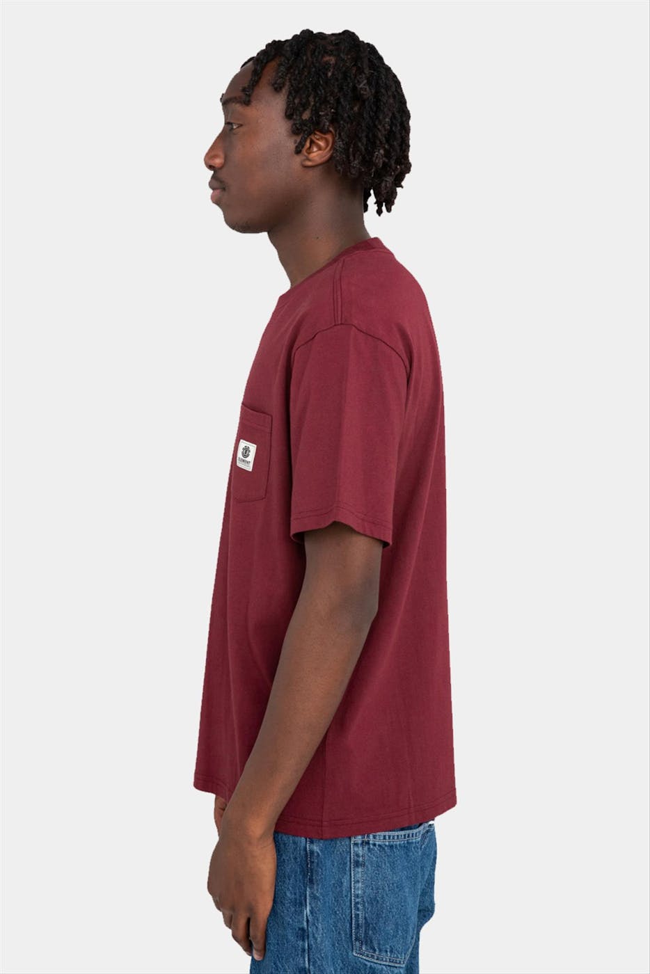 Element - Bordeaux Basic Pocket T-shirt