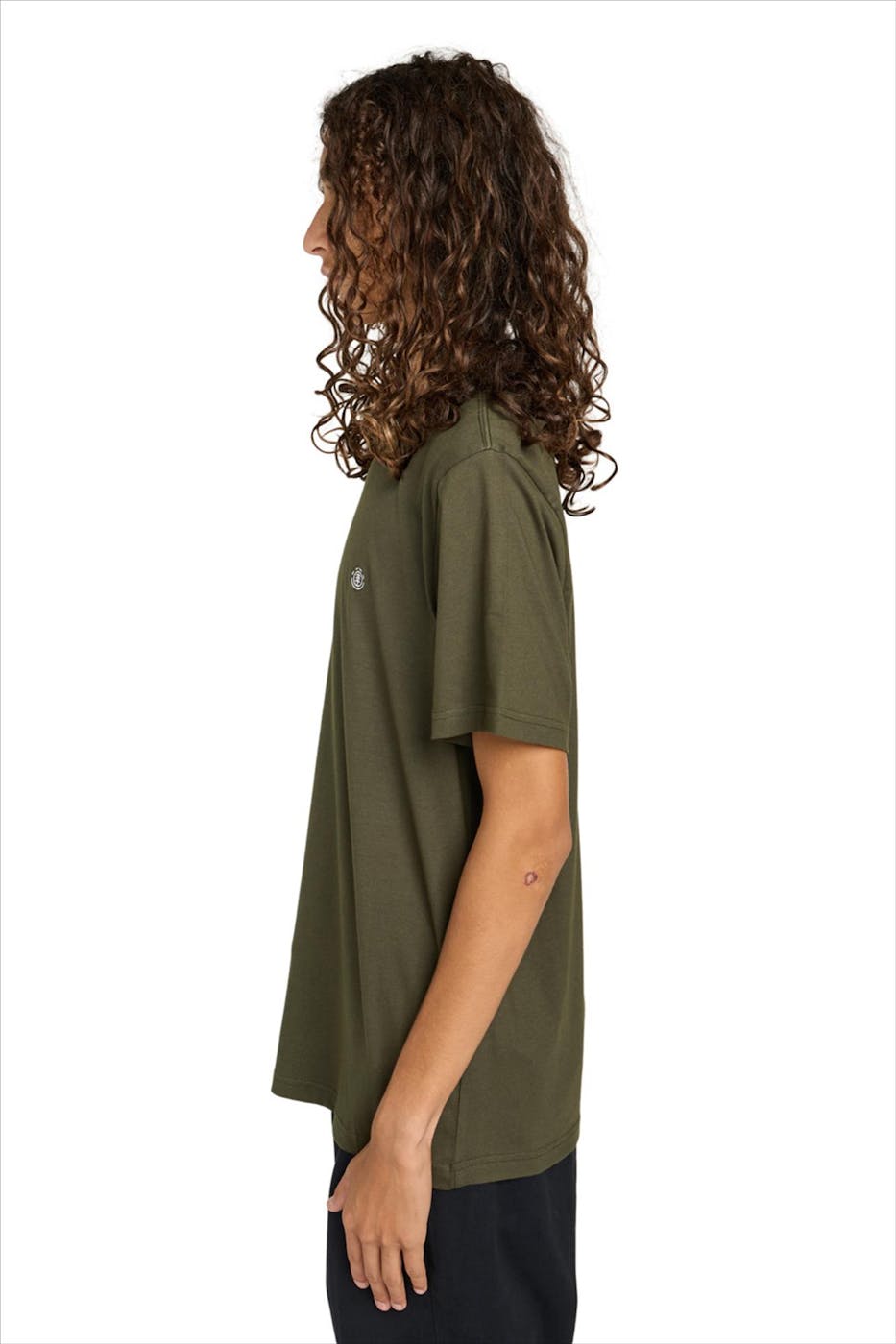 Element - Kaki Icon Embroidery T-shirt