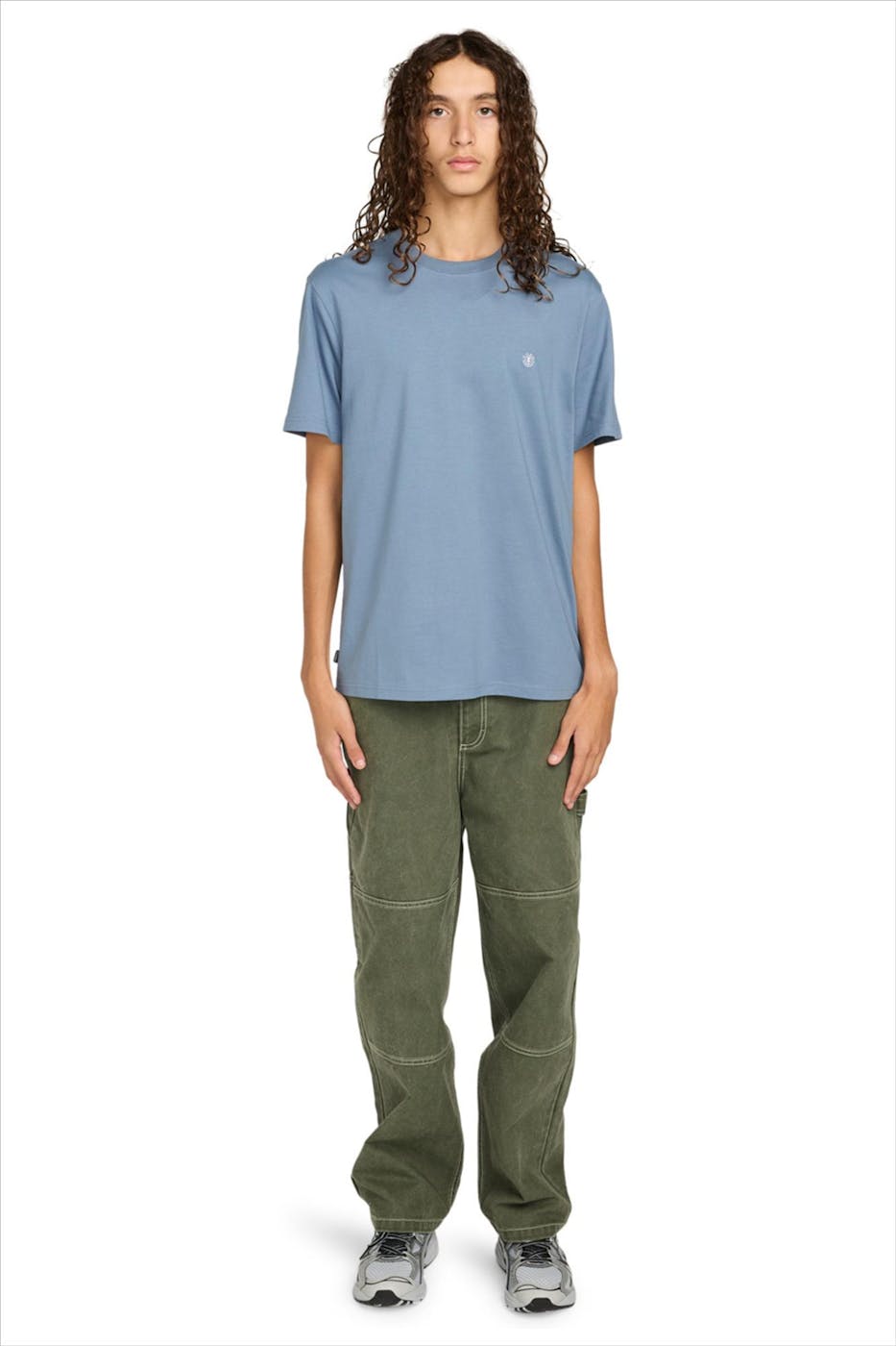 Element - Blauwe Icon Embroidery T-shirt