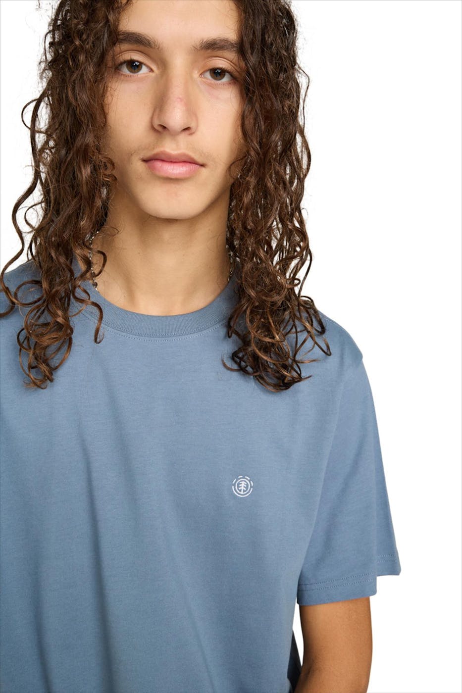 Element - Blauwe Icon Embroidery T-shirt